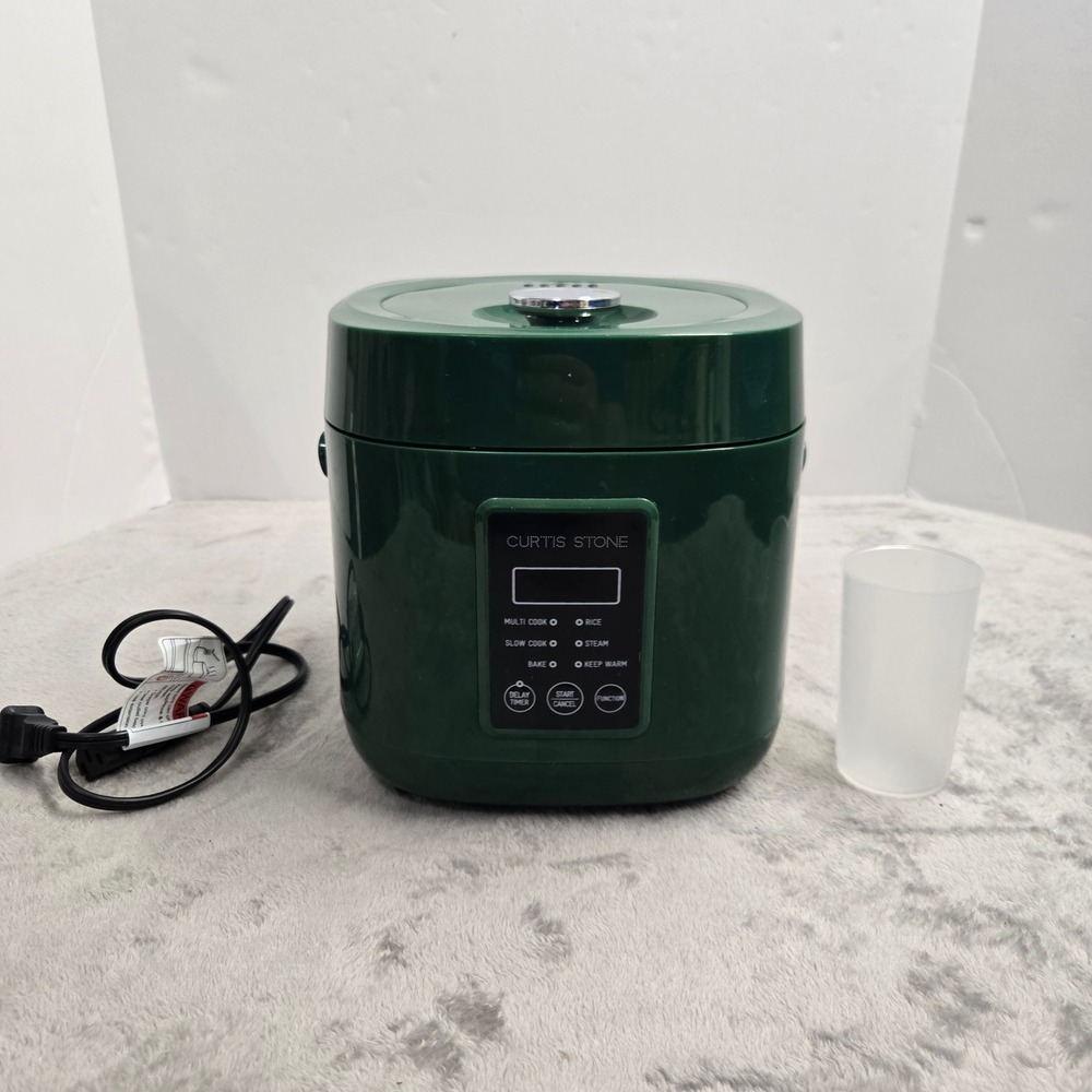 Curtis Stone 2QT Multi Cooker Hunter Green Rice Slow Cooker 10532HG Works